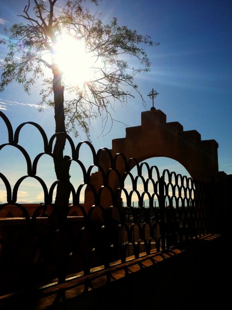 san xavier mission cemetery wall