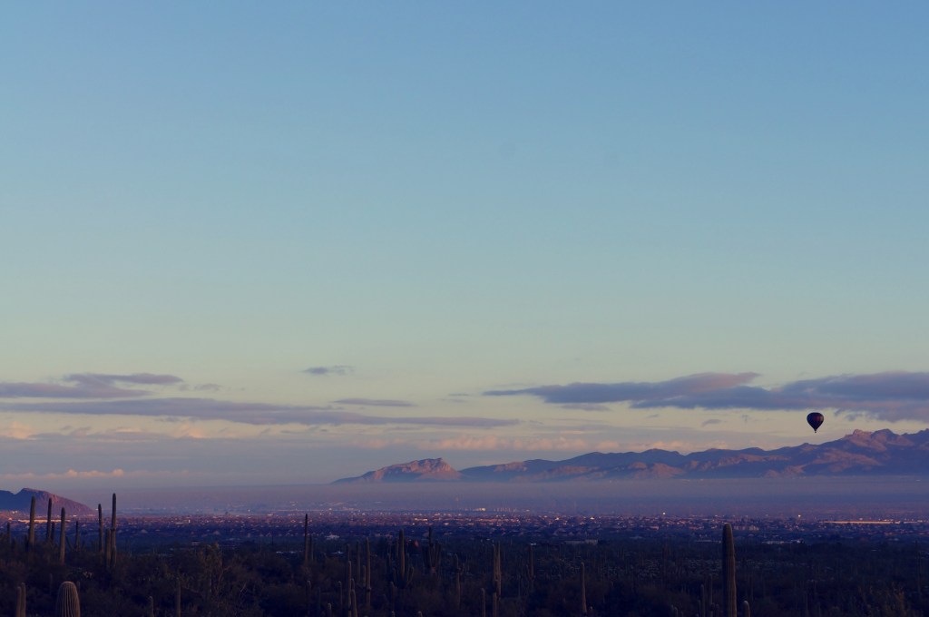 ot air balloon over tucson by jacque hammond