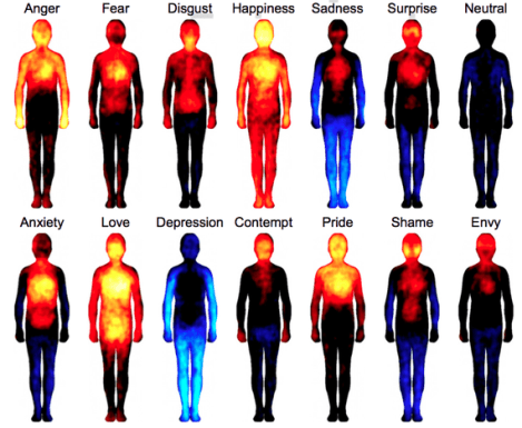 emotion body map